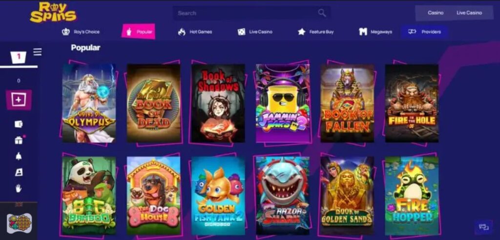 Royspins mobiel casino