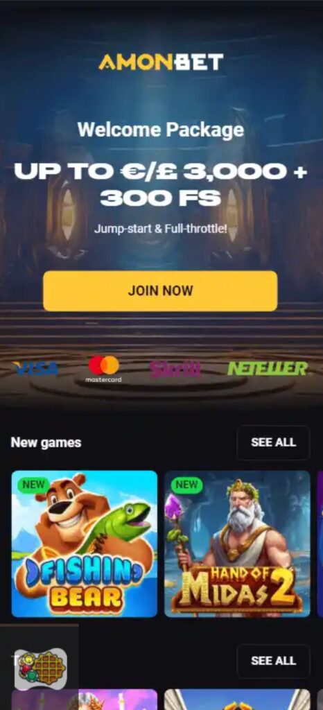 Amonbet Mobiel Casino 