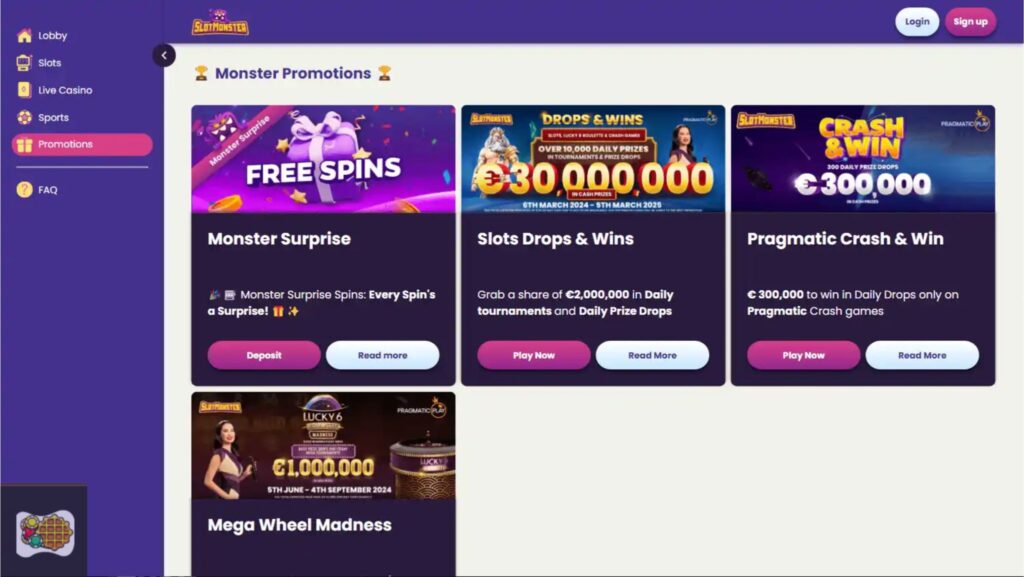  SlotMonster Casino betaalmethoden